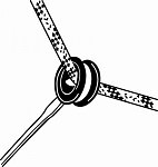 NAUTOS 95013 - 20 MM SHEAVE - WEB - TIE SHEAVE - CONTROL LINE EYE