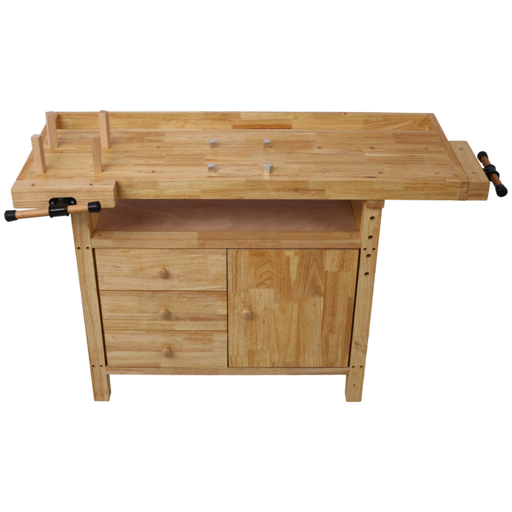 Wooden Workbench for Garage Workshop and Home