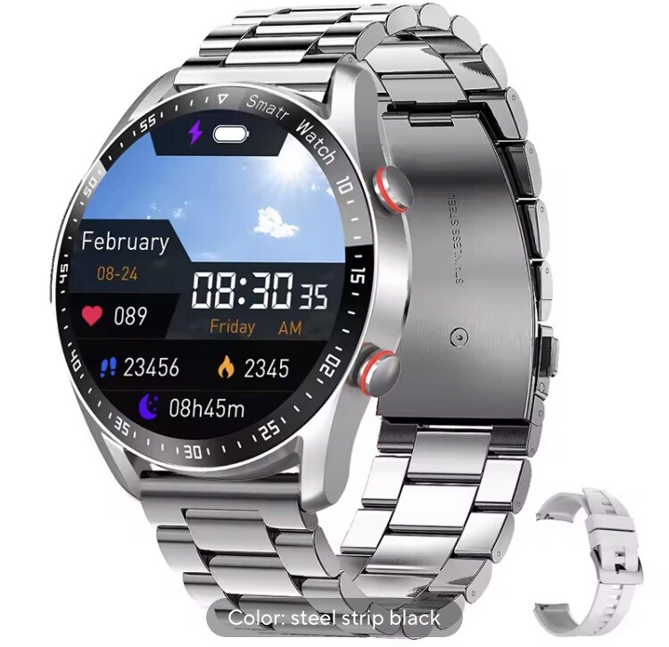 Smartwatch ECC+PPG, Bluetooth, Fitness Watch, Waterproof