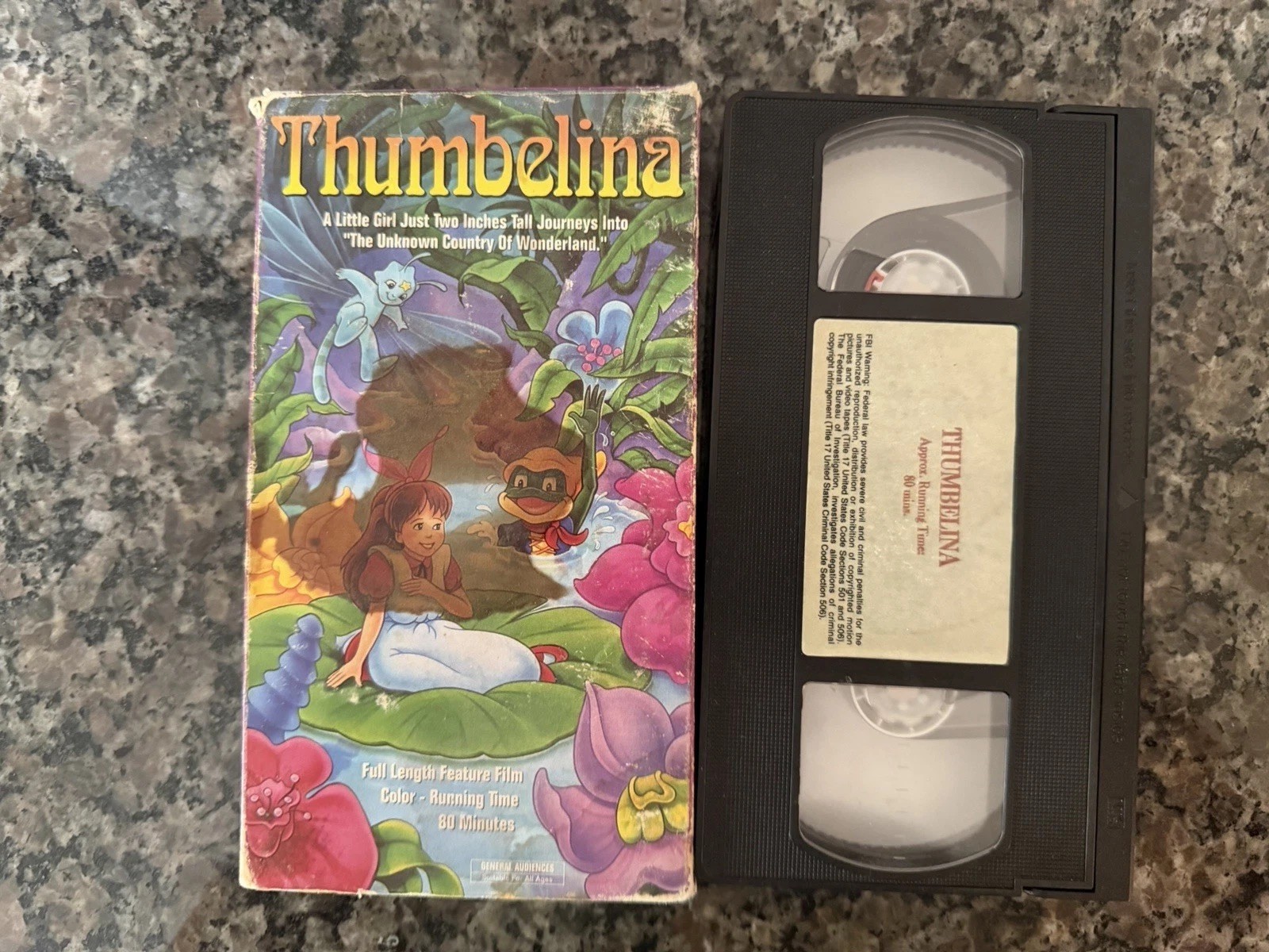 Thumbelina (VHS, 1991) Vintage Cartoon Movie Starmaker Good