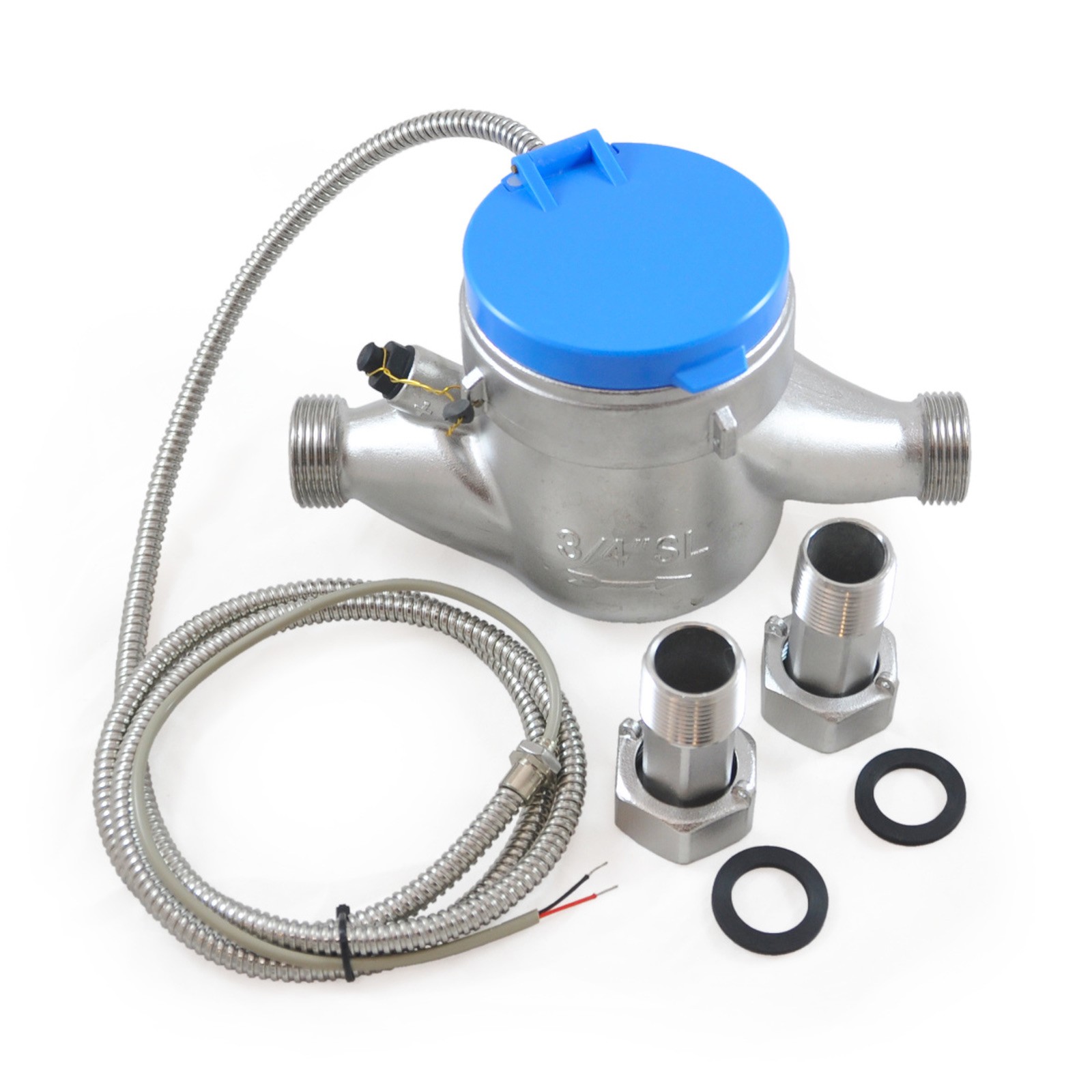 3/4" Pulse Output Water Meter - Cubic Feet, NSF 61, NTEP, Remote Readable #W1