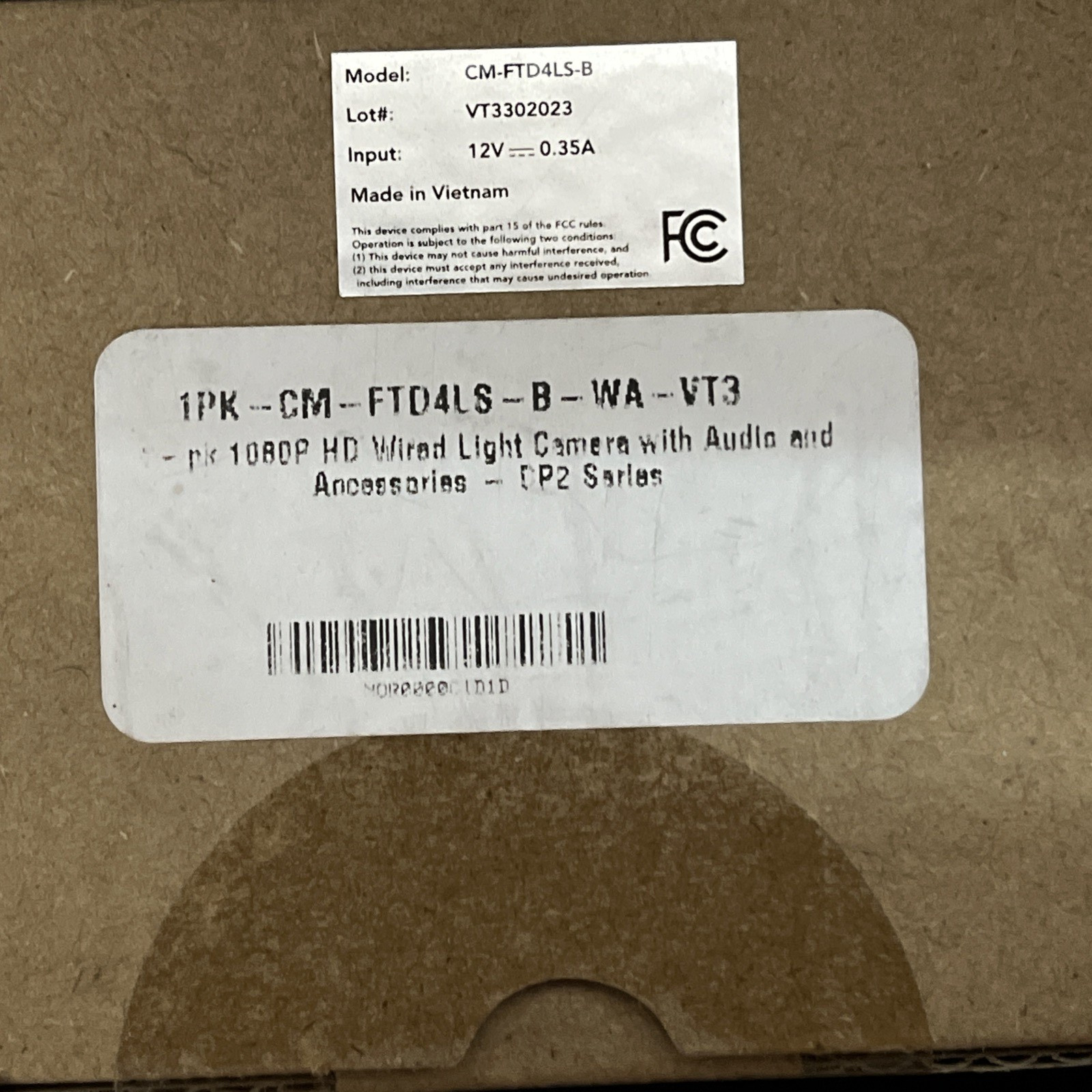 Night Owl CM-FTD4LS-B 2K 4MP Wired Spotlight Camera New