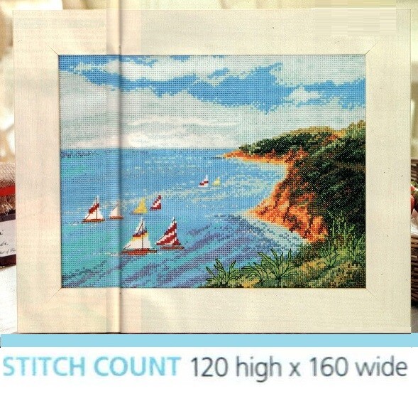 CLIFFTOP VIEW   CROSS STITCH PATTERN  ONLY   EQ -  EUP