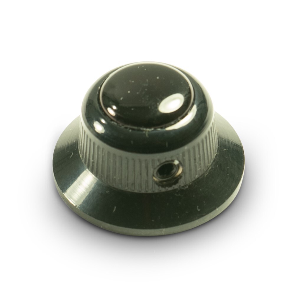 NEW - Q-Parts UFO Knob - ACRYLIC BLACK ON DARK BLACK, KDBU-0850