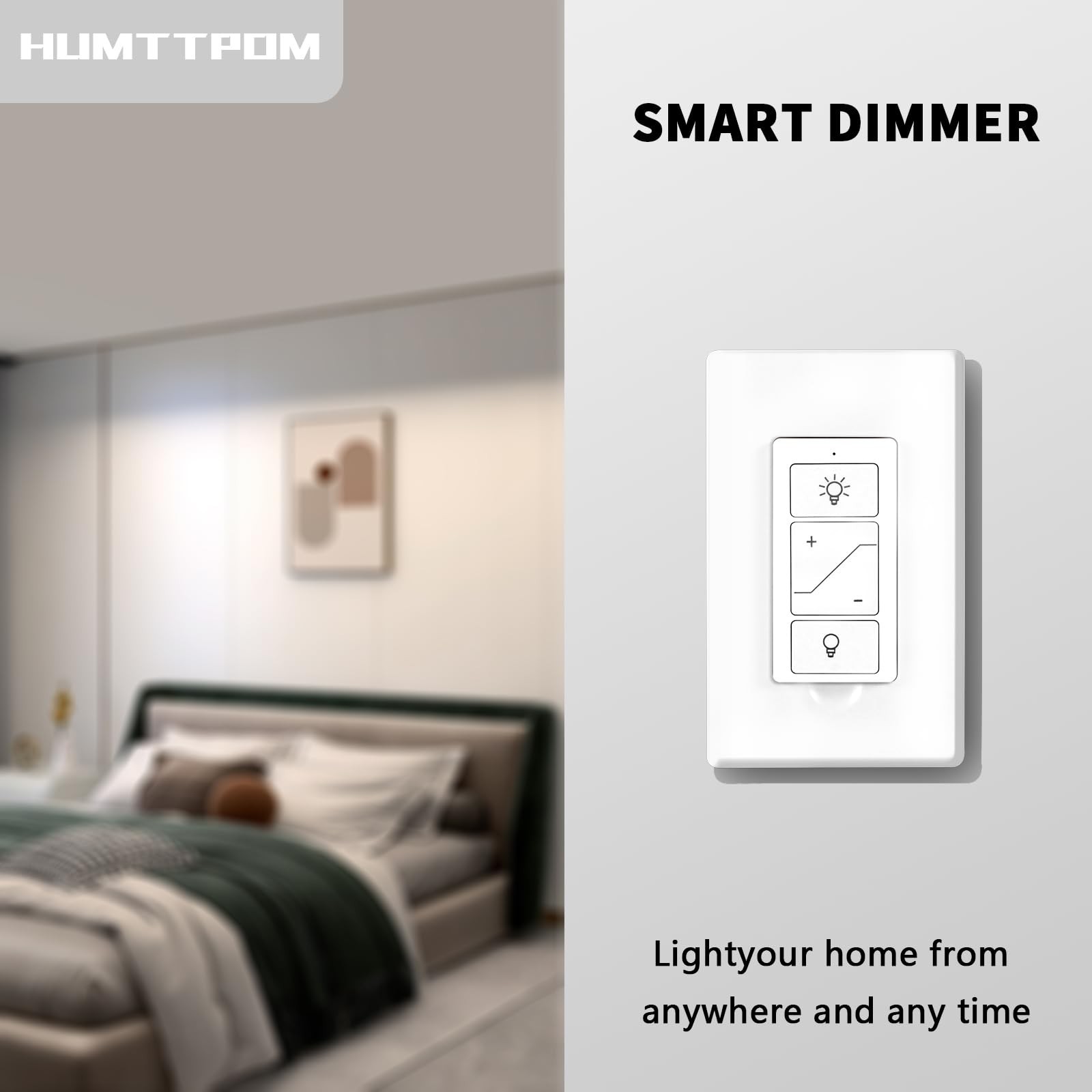 Humpptom Remote, Wireless Remote Control for Dimmer Switch, Wireless 3-Way by...