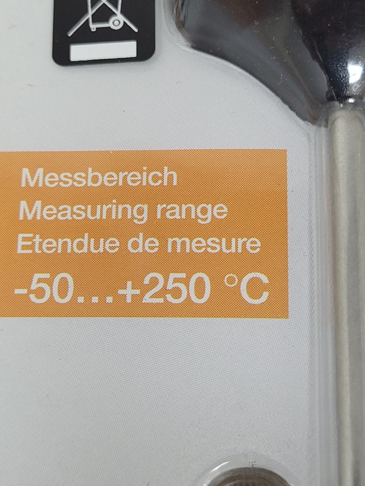 testo mini penetrating thermometer reads Celsius Only