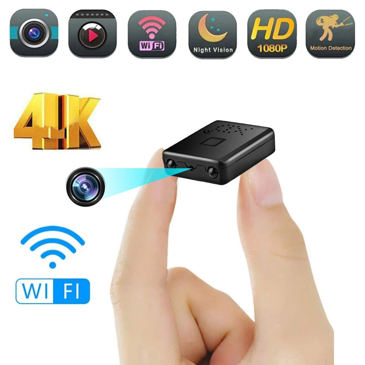 2026 Smart Mini WiFi Camera Wireless 1080P HD Night Cam w/Battery Home Security