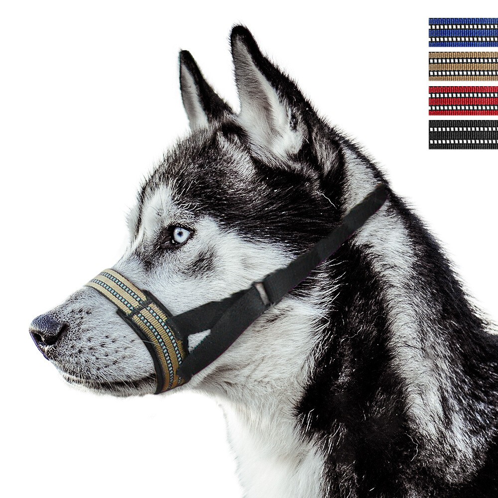 Pet Soft Nylon Adjustable Grooming Anti Bite Bark Chewing Dog Mouth Muzzle