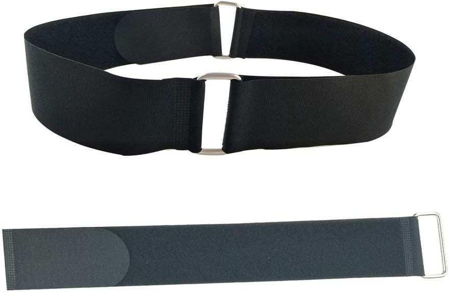 18" x 2" Reusable Nylon Hook and Loop Straps - 6 Count for Ultimate Organization