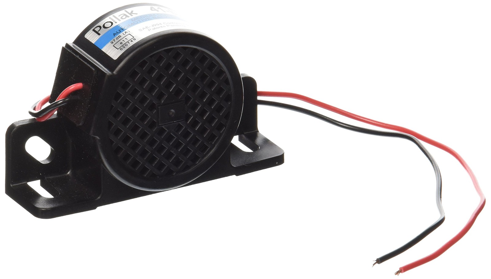 Pollak 41-820 Black Backup Alarm with 120dB Noise Level for Trucks & RVs