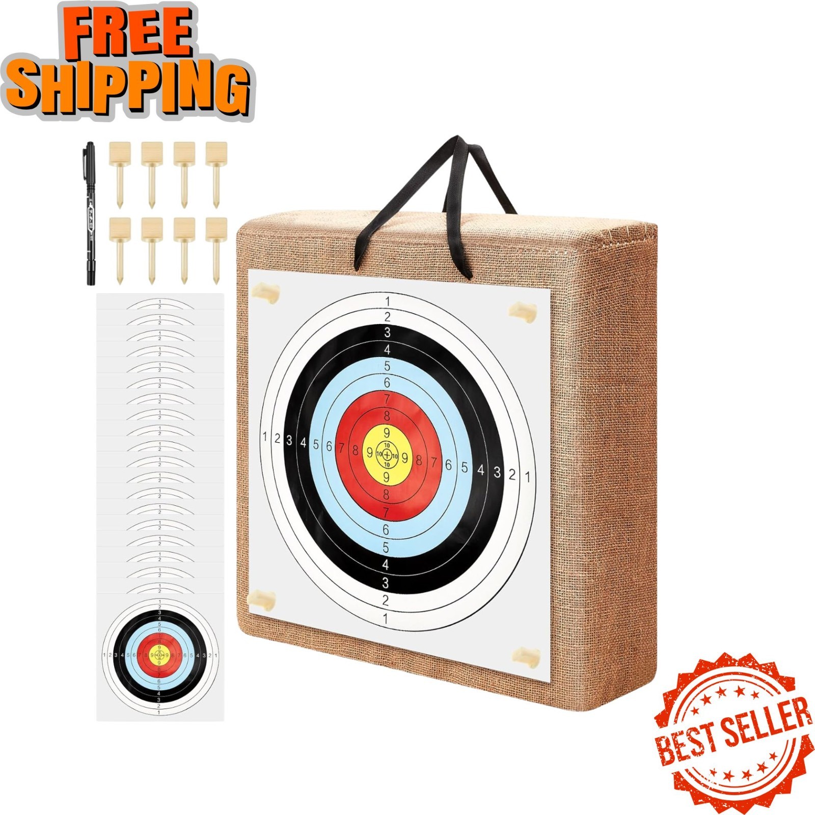 NEW 20 Inch Backyard Archery Target Straw Recurve Compound Longbow Practice