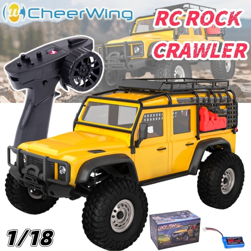 2.4Ghz Remo RC Rock Crawler Truck Cars 1/18 Remote Control 1893-SL 4WD Off-Road