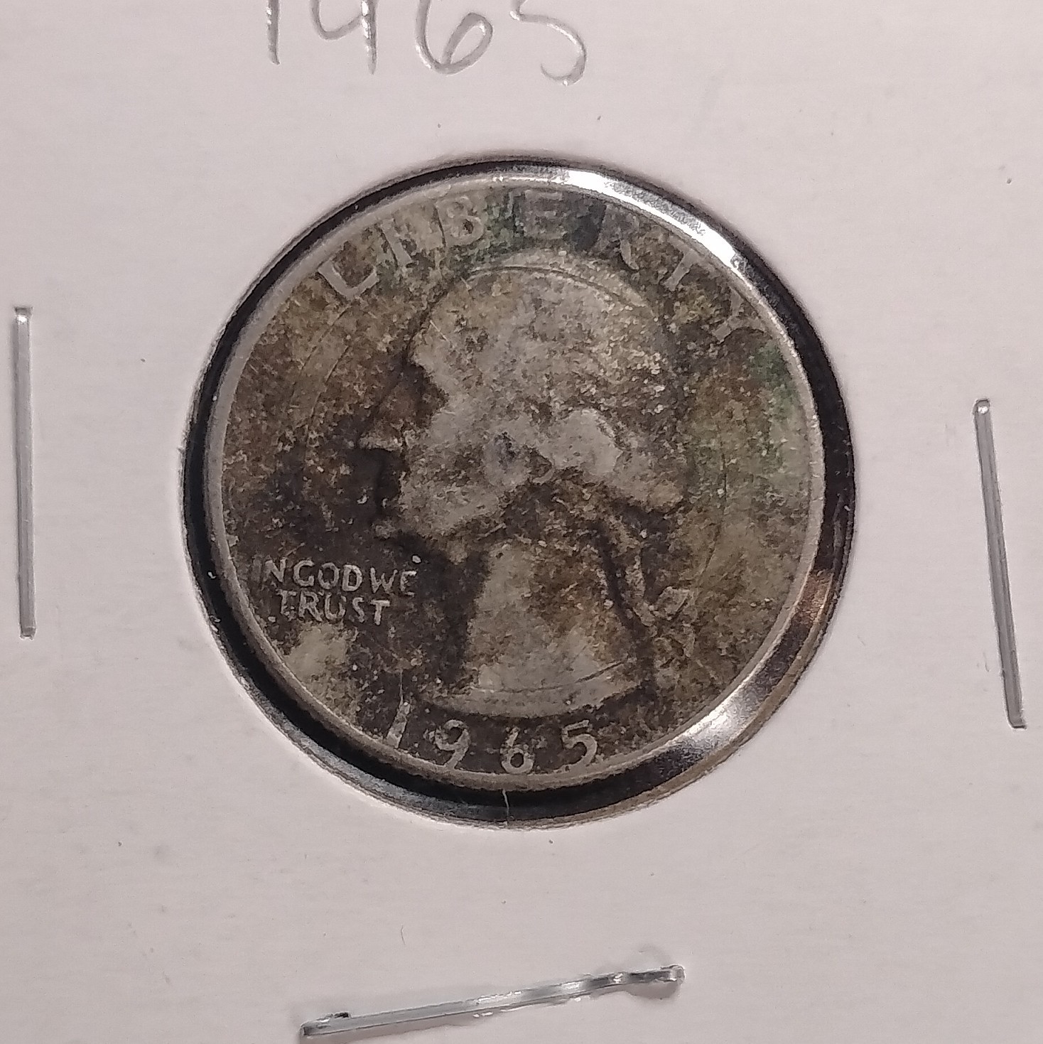 1965 Washington Quarter 25C Philadelphia Business Strike Clad KM#164