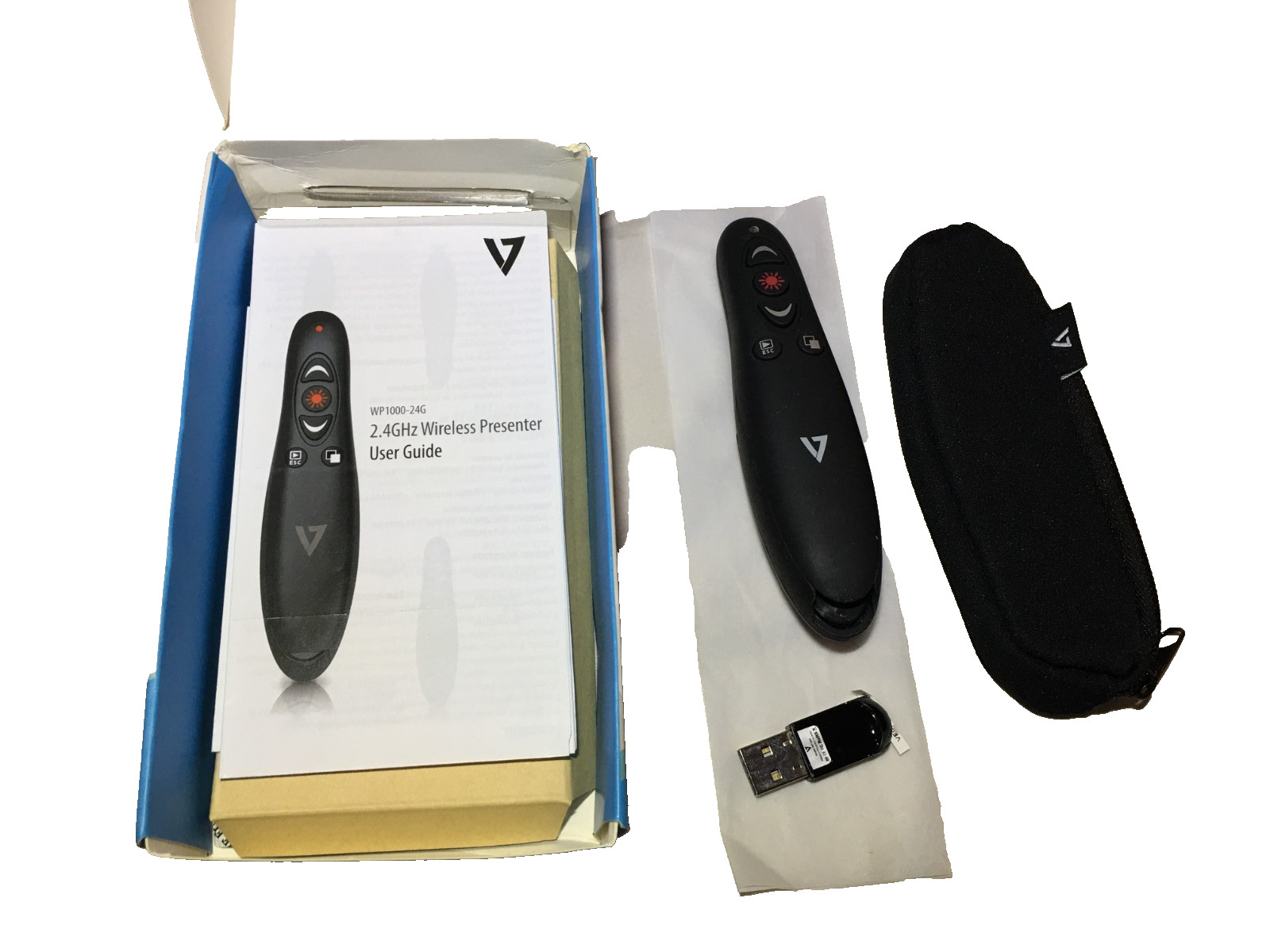 Seven WP1000 Wireles Presenter, 5 control Buttons Red Laser Pointer