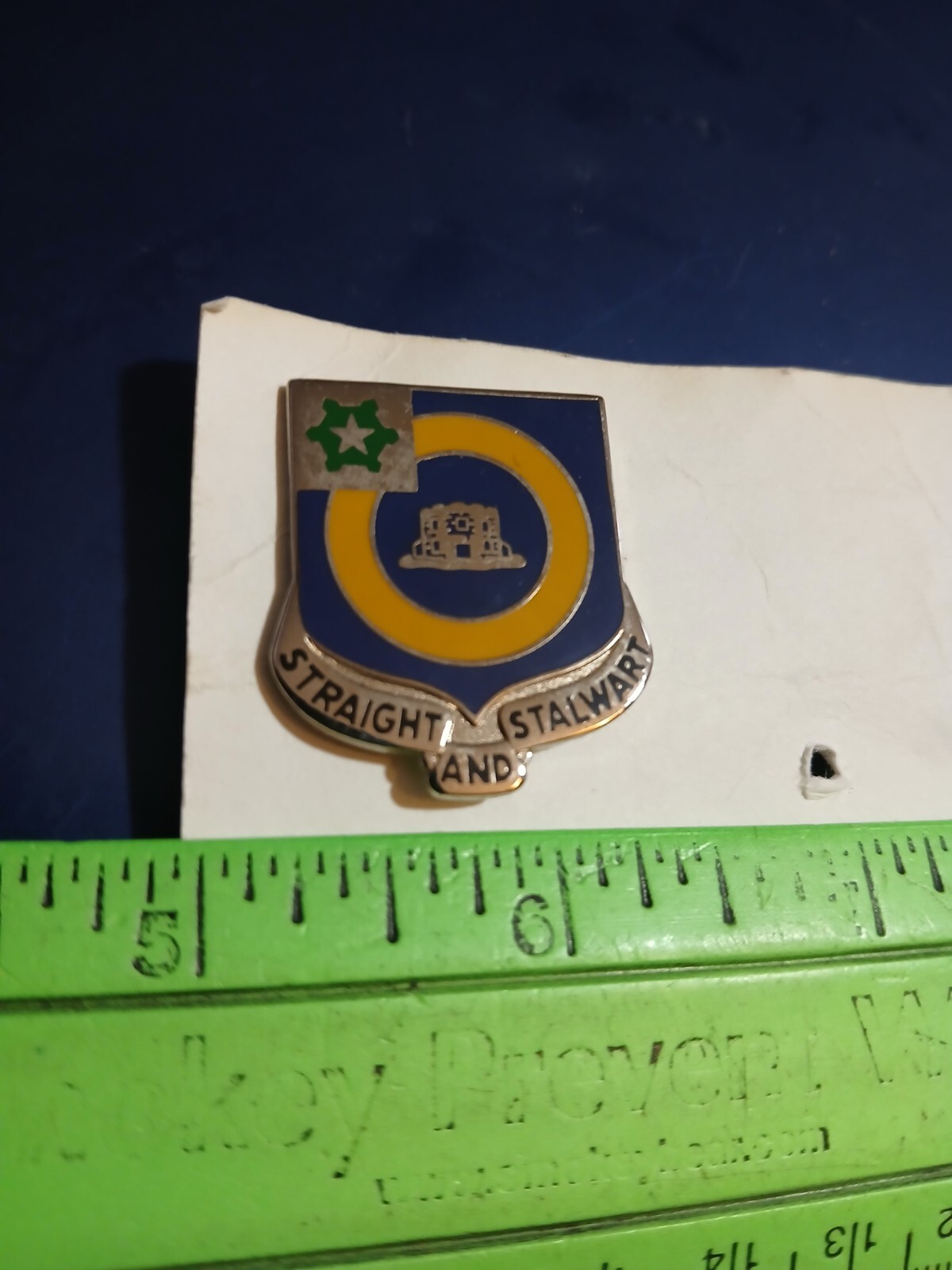 U.S. Army Single DUI- Straight And Stalwart- I-21  (24-2506)