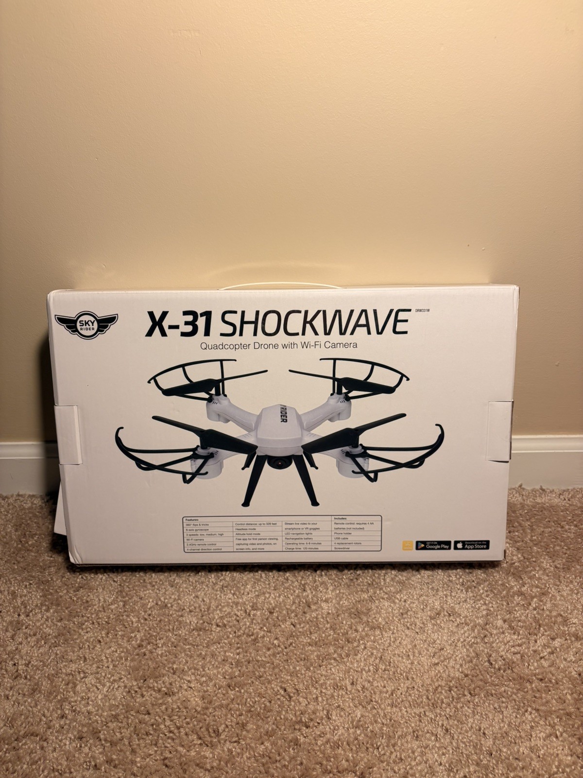 X-31 Shockwave DRW331W Quadcopter Drone with WiFi Camera