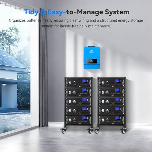SUNGOLDPOWER 3U Server Rack 5-Layer for Stackable 48V 100AH Rack Lithium