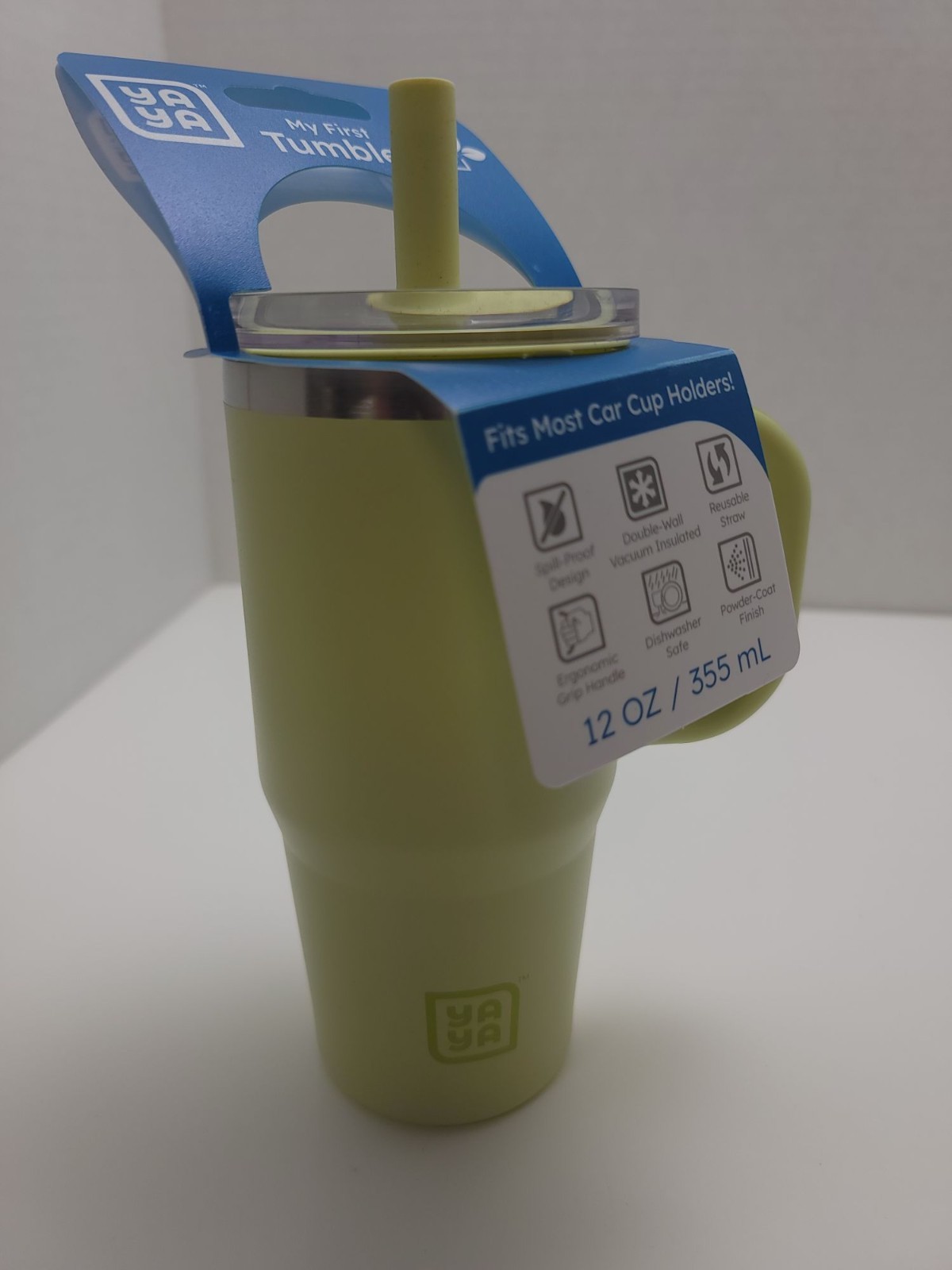 YaYA My First Tumbler 12 Oz BPA-Free Spill-Proof Double-Wall Insulated Cup NEW