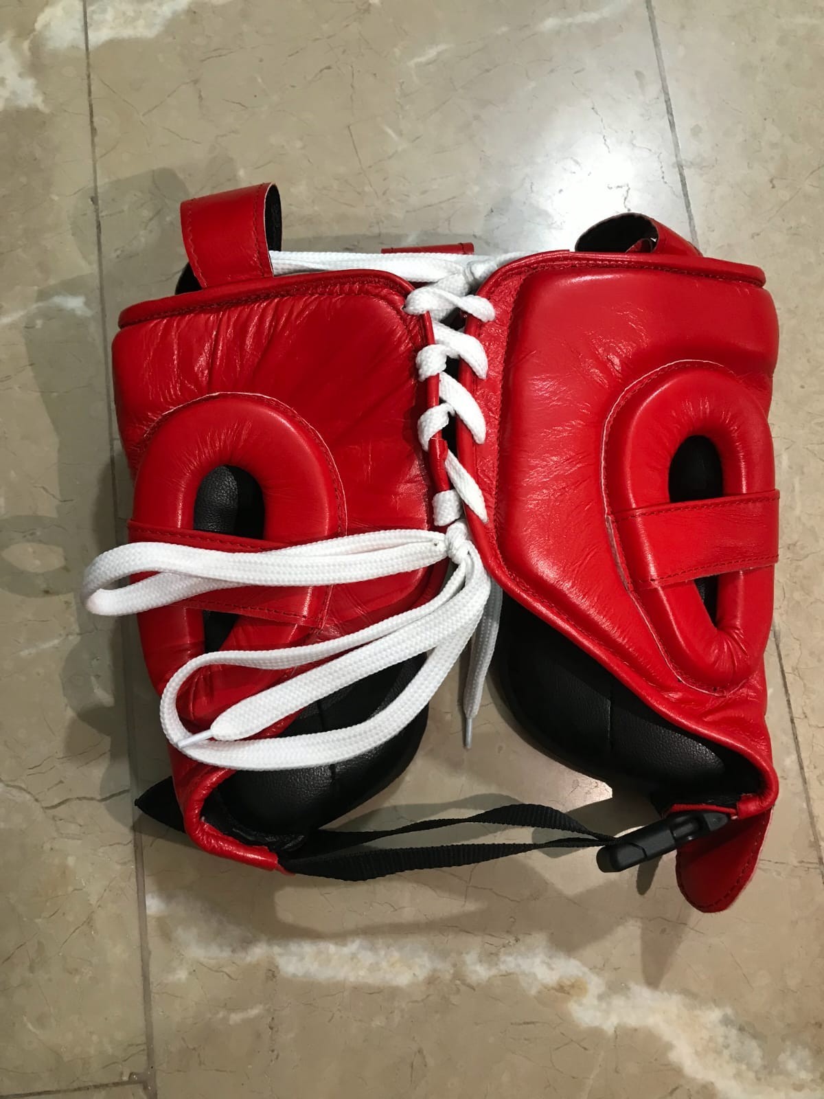 Professional Boxing Headgear MMA Sparring Training Face Protector Red