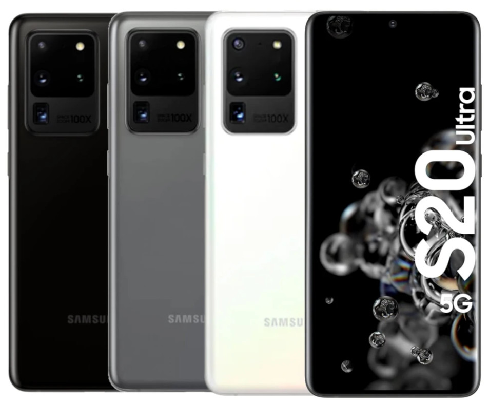 New Samsung Galaxy S20 Ultra 5G SM-G988U 12+128GB Factory Unlocked GSM+CDMA 6.9"