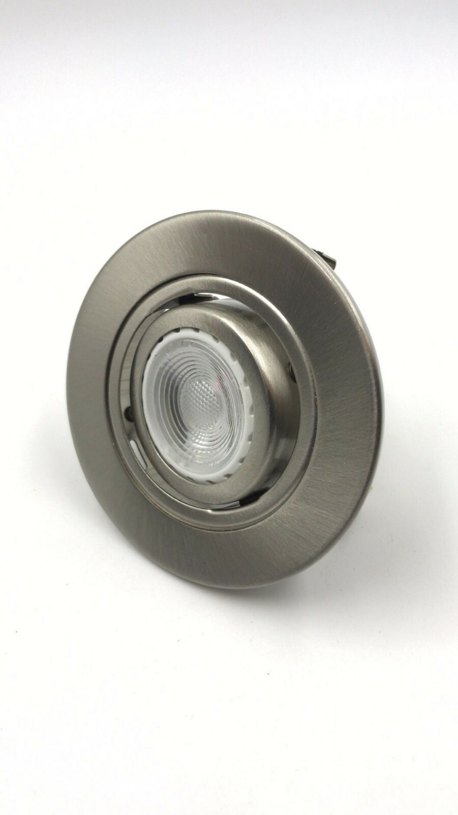 6 Pack,3 Inch Can Recessed Light Adjustable Ring Gimbal Trim Satin Nickel Finish