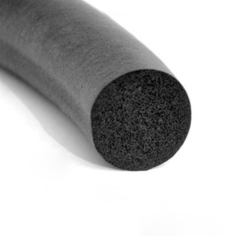 Sponge Cord Black Foam EPDM Rubber Gasket Trim Seal 5mm 6 7 8 9 10 11 14 ~ 25mm