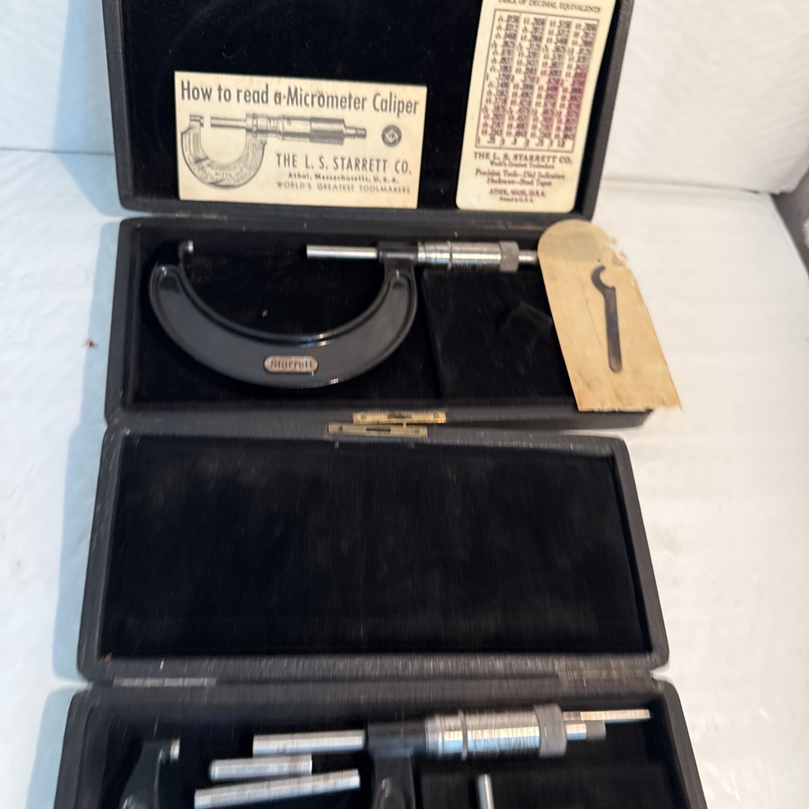 Starrett 436 1-3” Set 1-2, 2-3, Outside Micrometer