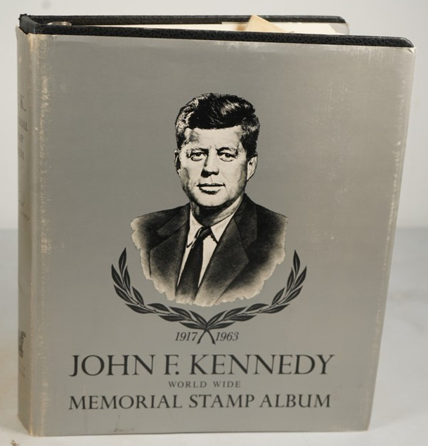 WORLDWIDE 1960s JFK COLLECTION OF 200+ MINT STAMPS STORED IN MINKUS ALBUM