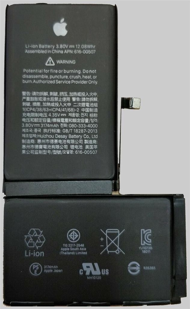 OEM Original Apple Replacement Battery for Apple iPhone XS MAX 100% Health