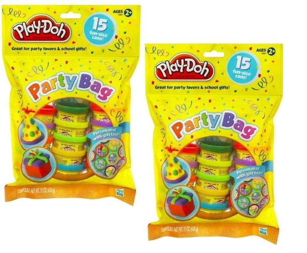 Play Doh Party Bag Dough 15 Count Assorted Colors 2 Pack Sculpting Material