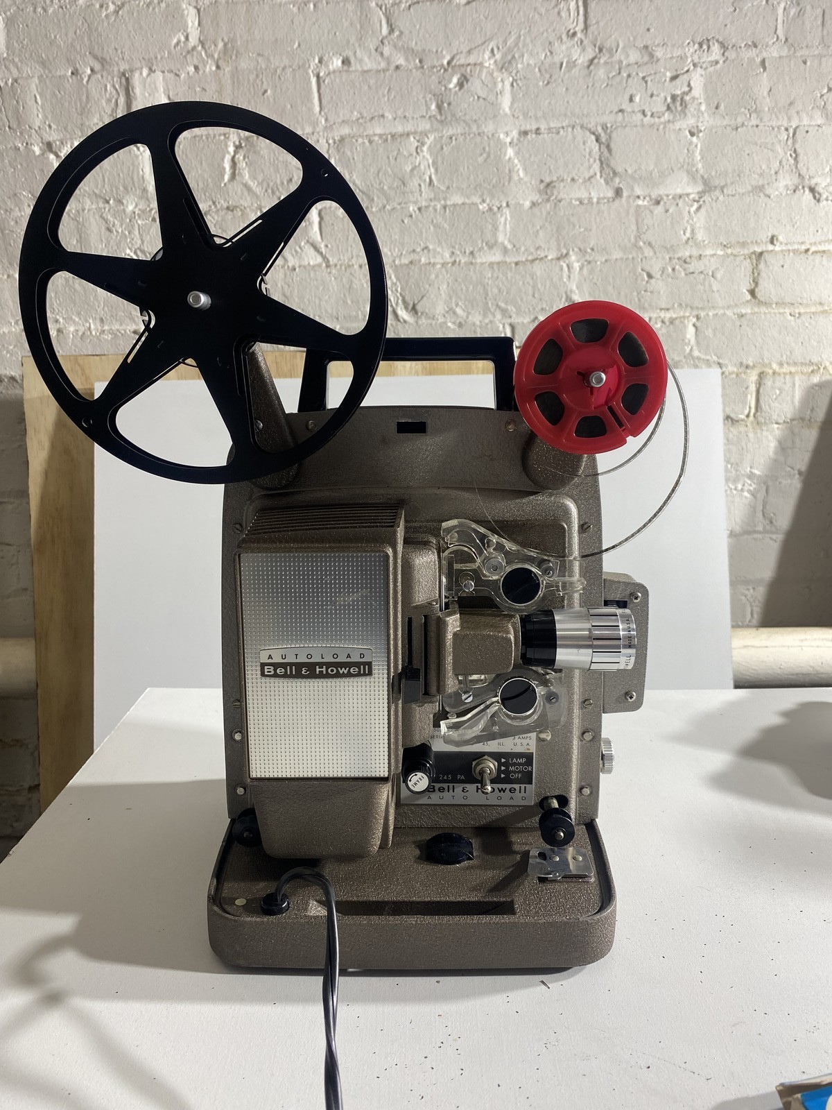 Bell Howell 8mm Movie Projector Autoload 245 PA Vintage Film TESTED WORKING