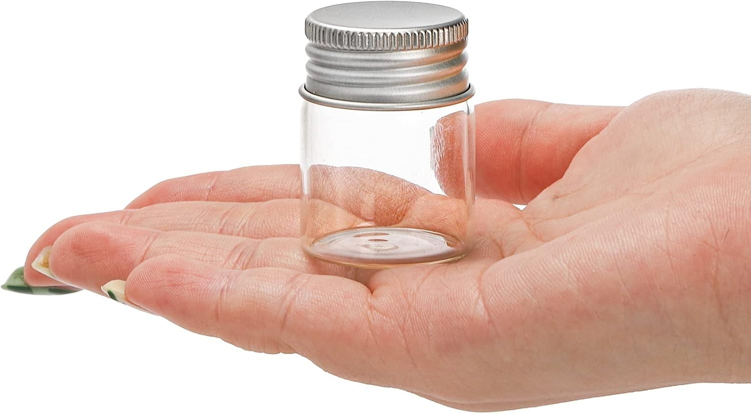 36Pcs 15ml(1/2oz) Empty Tiny Jars Small Glass Vials with Lids Lab Clear