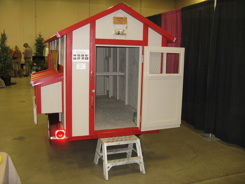 Chicken coop framing plan & material list, emailed version, Henherders wagon