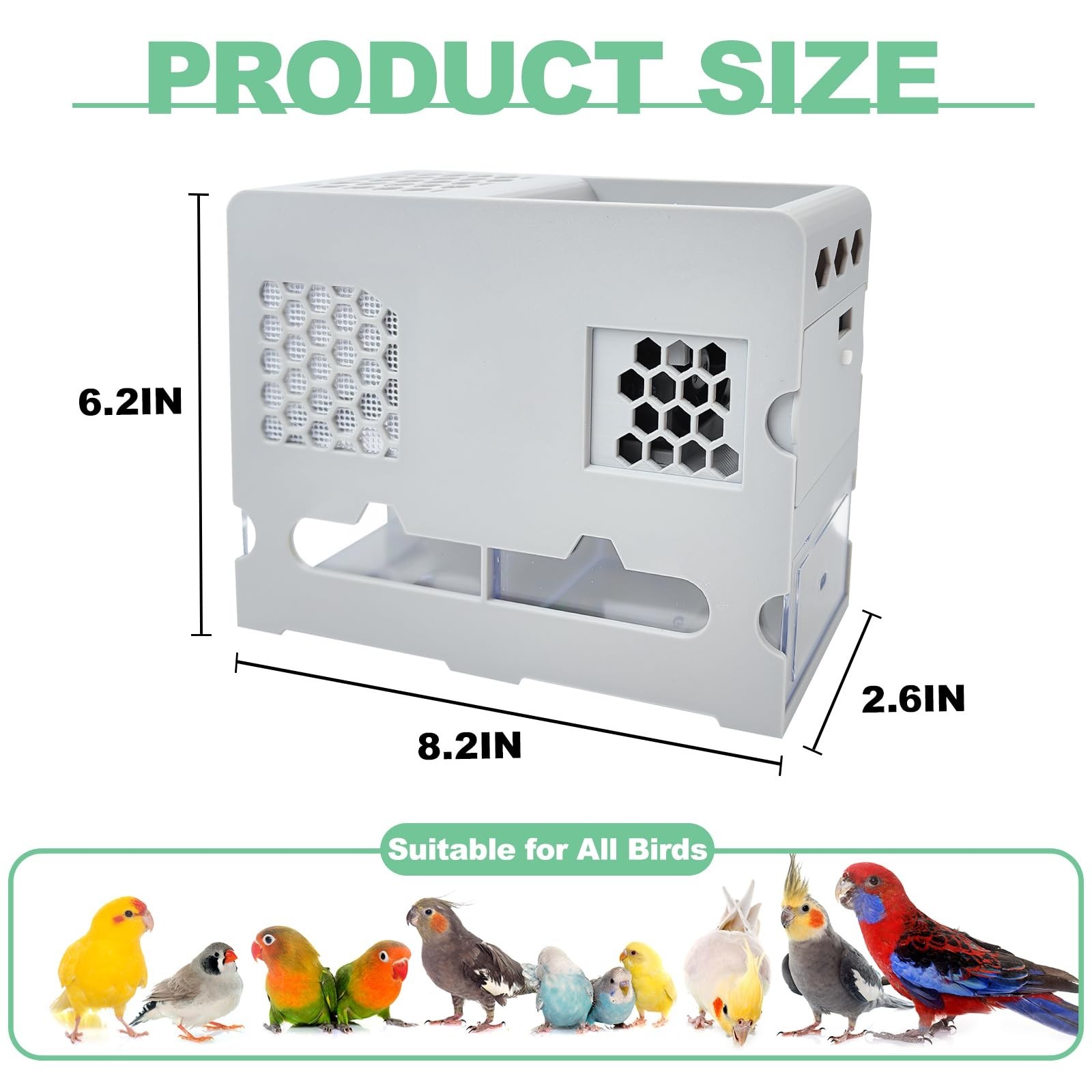 Bird Seed Sheller Machine - No Assembly, Adjustable Speed, Digital Display, Rech