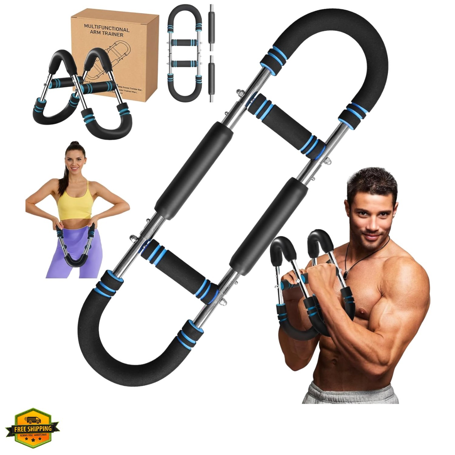 Twister Arm Trainer, Adjustable Chest Workout Equipment, Arm Trainer for Men,...