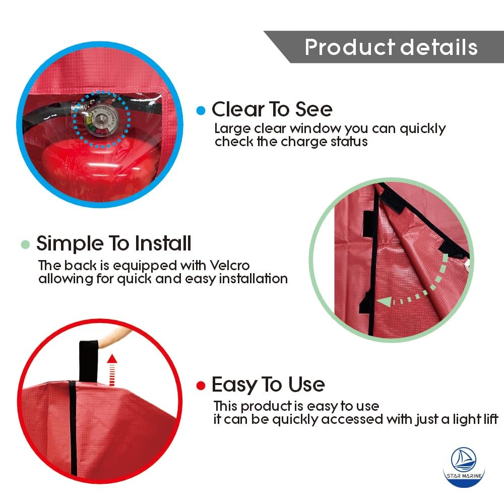 Heavy Duty Fire Extinguisher Cover with Window - Fire Protective Sleeve from ...