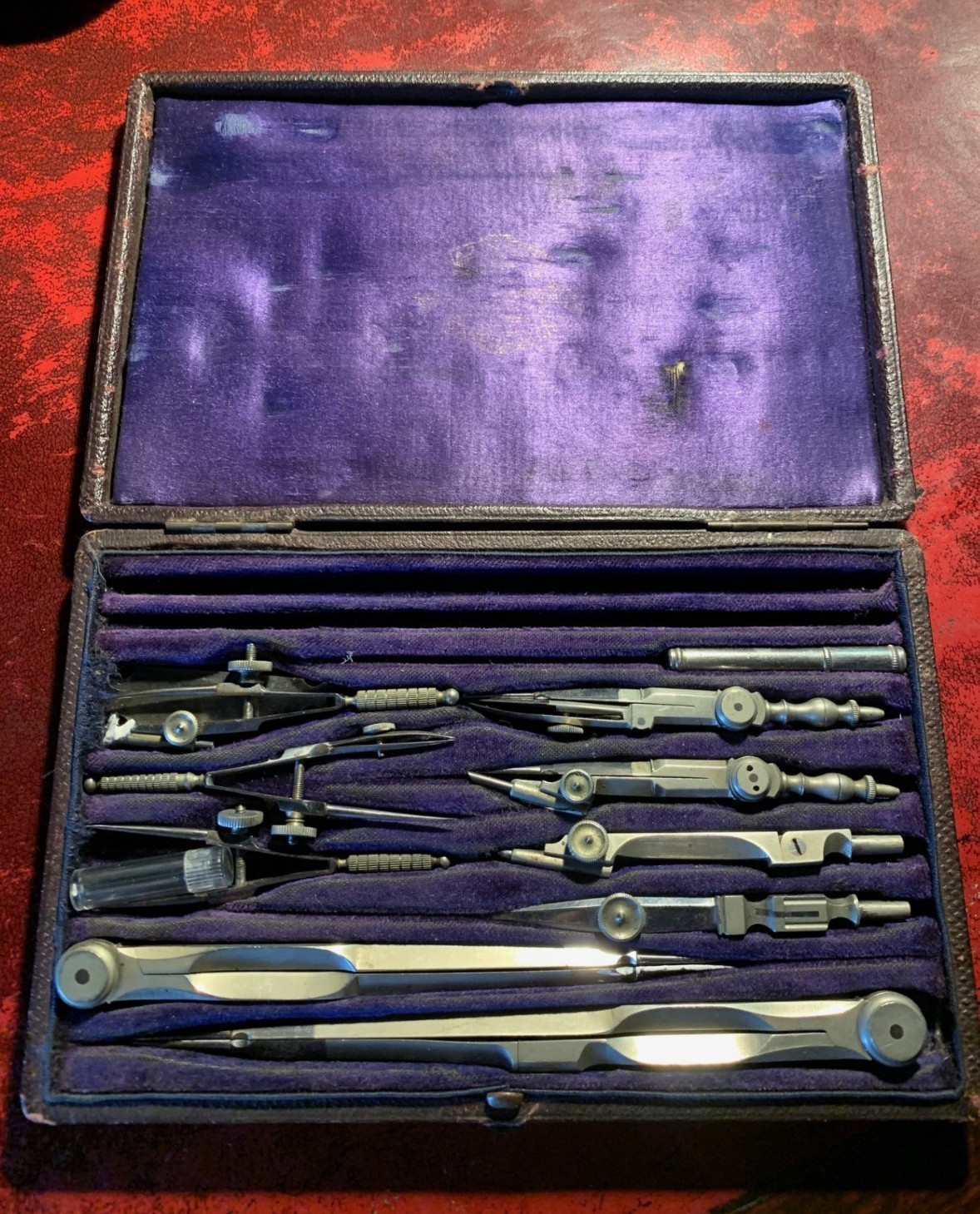 Antique Draughtsman's Technical Drawing Set by A G Thornton, Manchester
