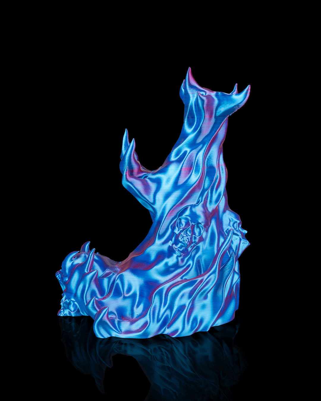 Headphone Controller Stand Skull Flame Gaming Holder PS5 Xbox Headset Organizer