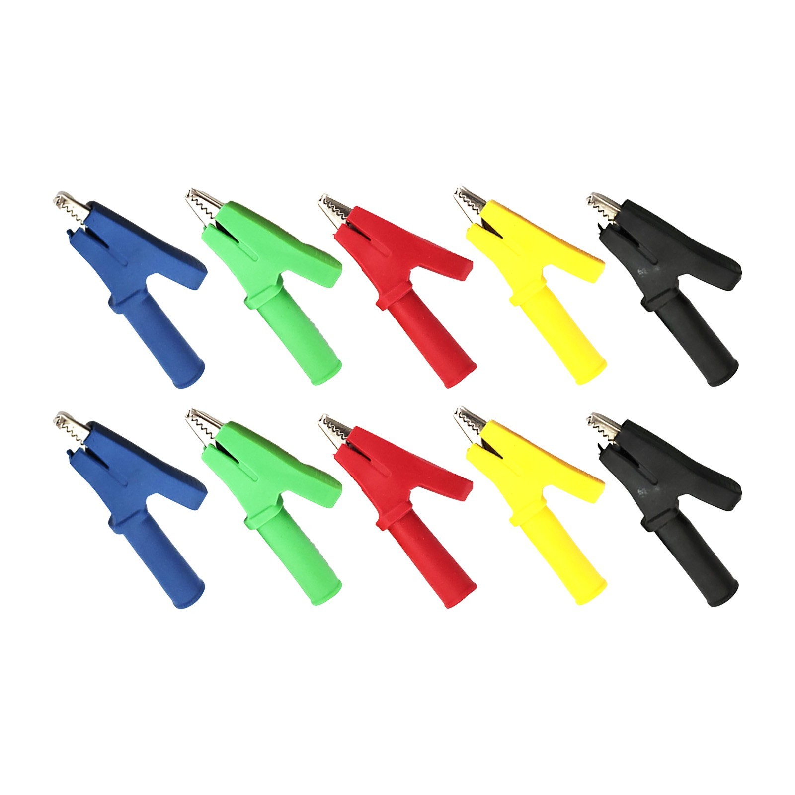 10PCS Crocodile Clips in Multiple Colors for Safe Electrical Connections