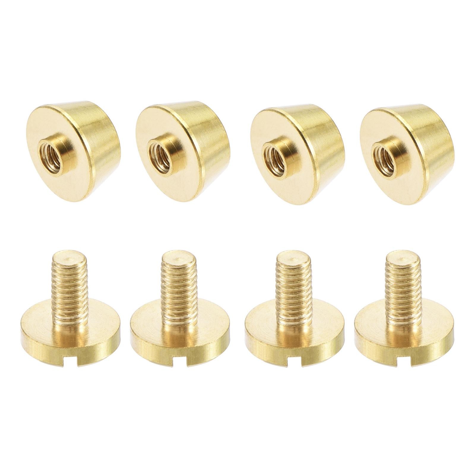 10x6mm flat studs rivet bag handbag feet nails 4pcs
