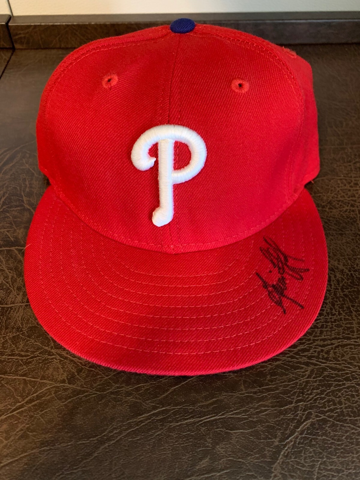 Gavin Floyd Signed New Era Baseball Hat Cap Phillies White Sox JSA Cert