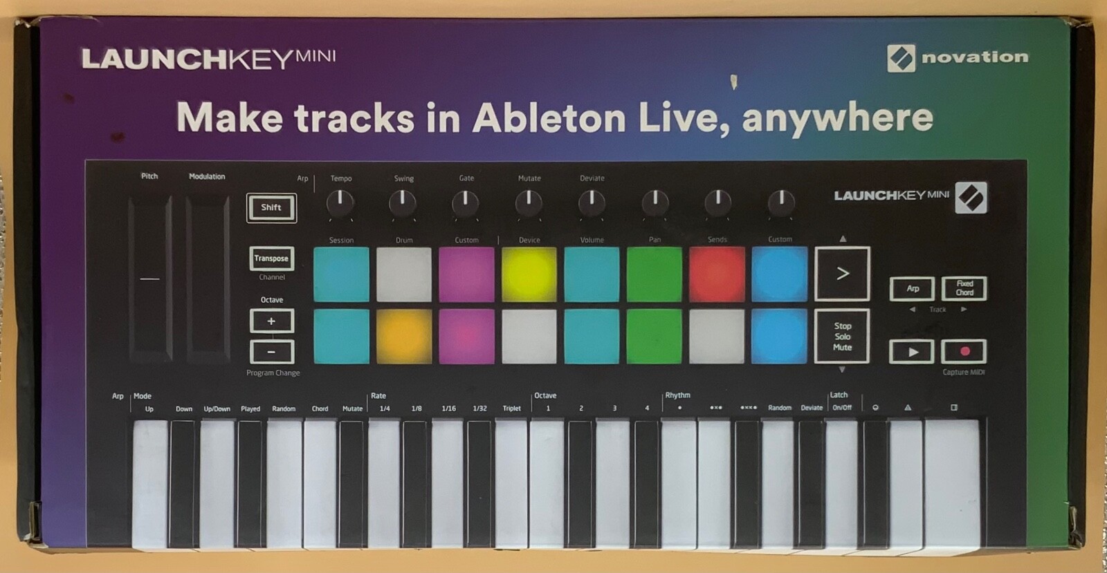 Novation Launchkey Mini MK3 25 Mini-Key MIDI Keyboard Controller Audio Tool