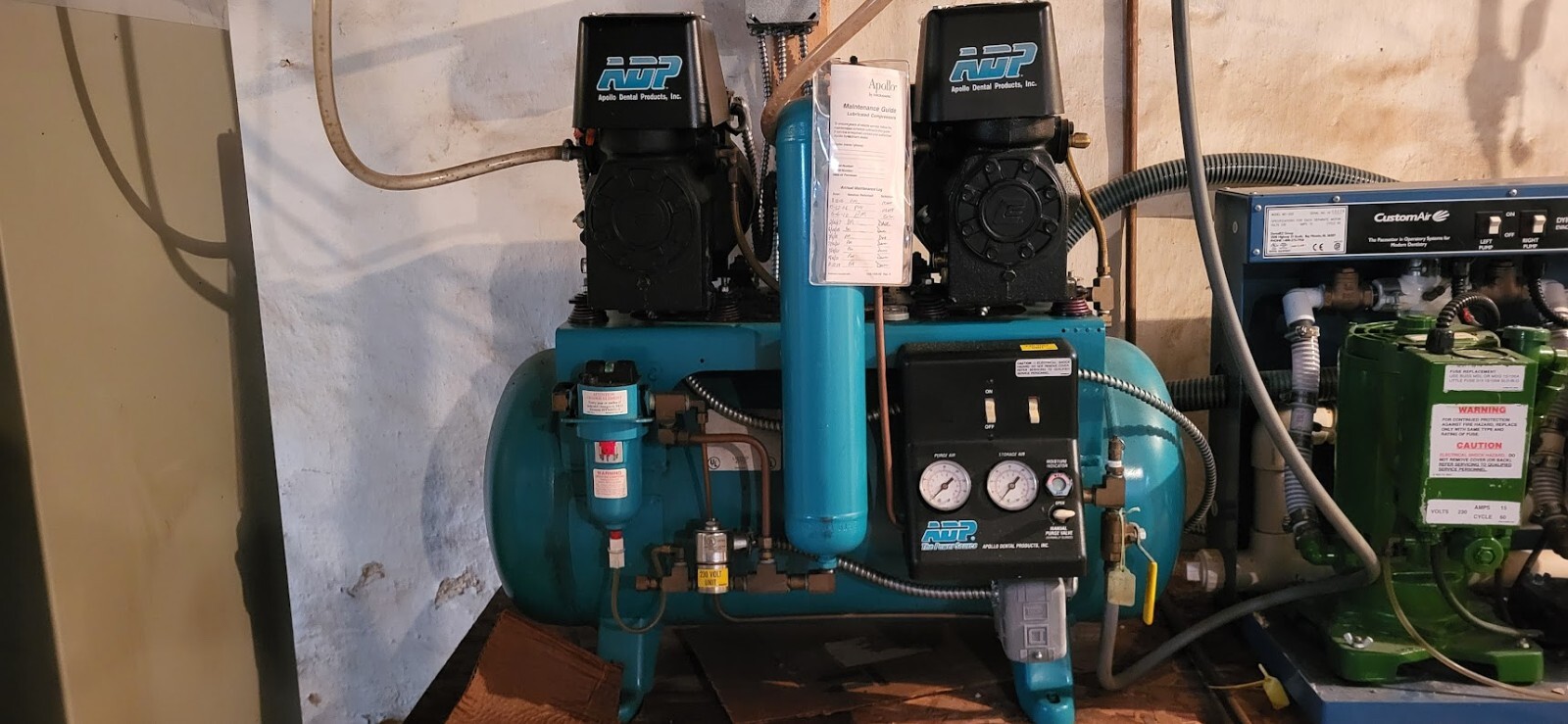 Apollo Dental Products (ADP) oil free dental air compressor