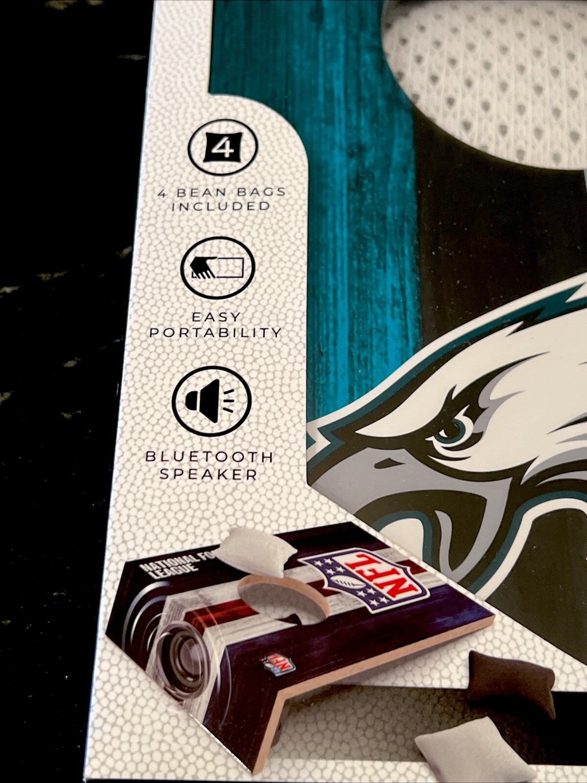Eagles Table Top Toss Mini Game Table Cornhole Official NFL