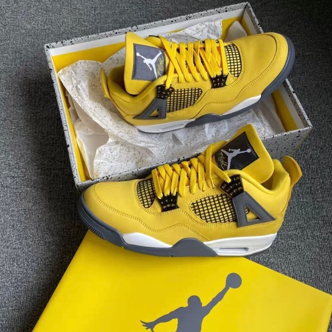 Jordan Air Jordan 4 Retro "Tour Yellow" Men's Basketball Shoes