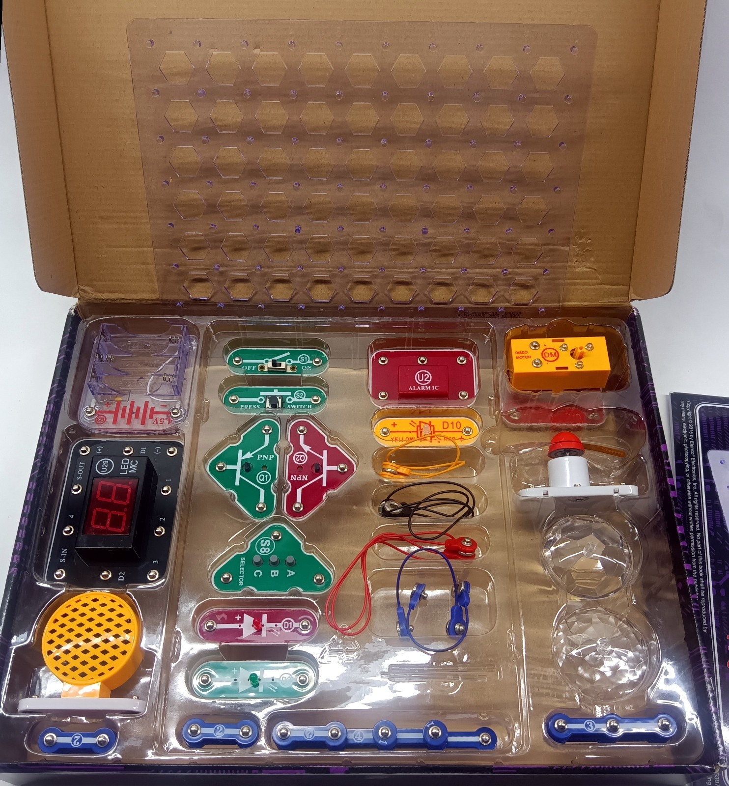 Snap Circuits Arcade *COMPLETE* 20 games, 35 pcs, 200 projects! Elenco SCA-200