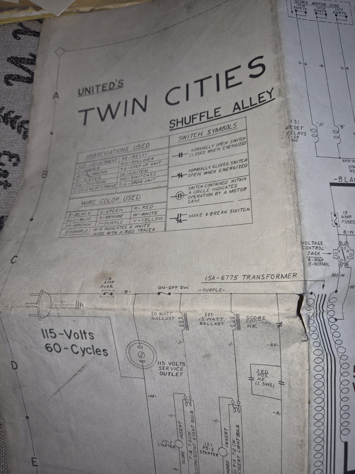 Twin Cities Giant Schematic Shuffle Alley United Shufflebowl