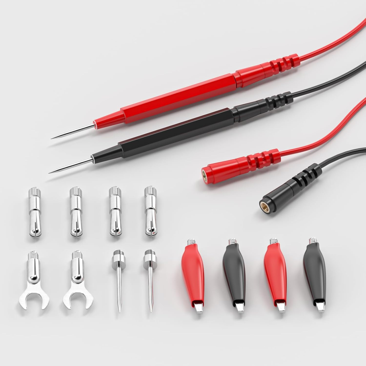 16PCS Multimeter Test Leads Kit Replacement Test Wire Set with Alligator Clips