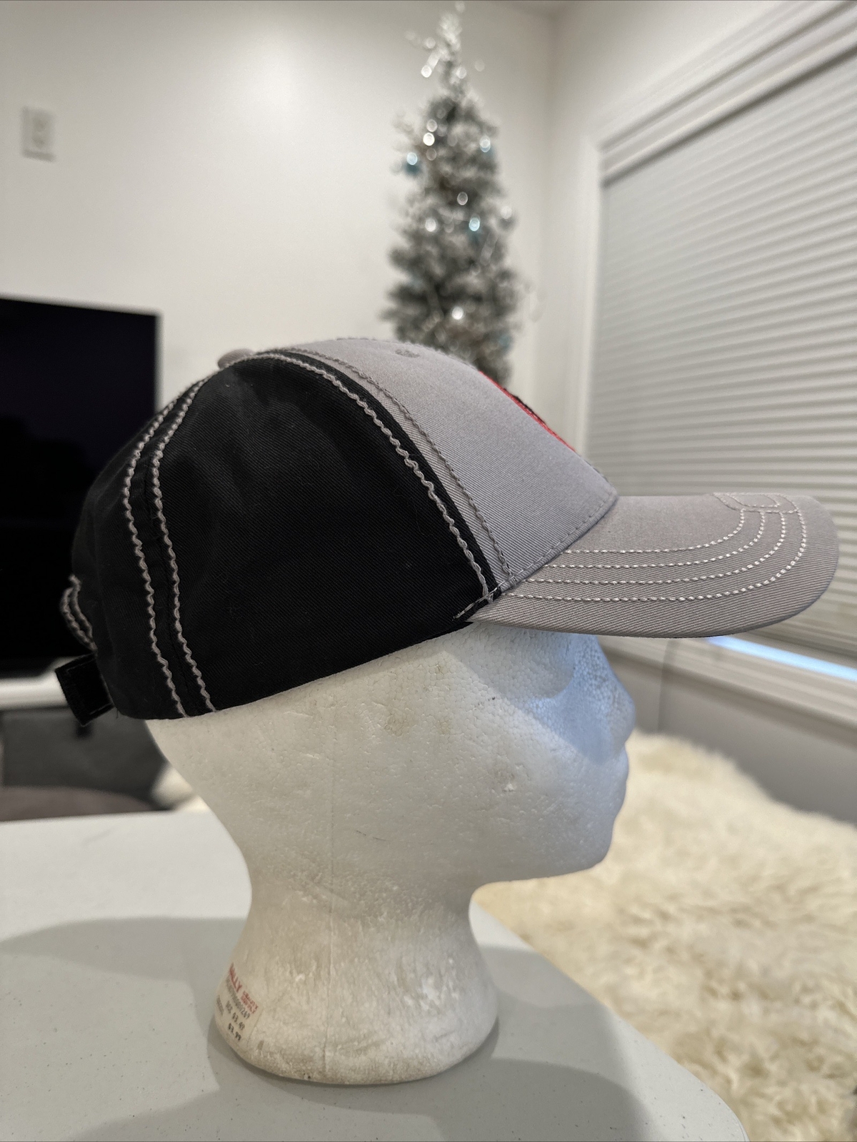 CN Annual Mechanical Golf Classics 2015 Hat ap Patch Hook Loop Gray Black
