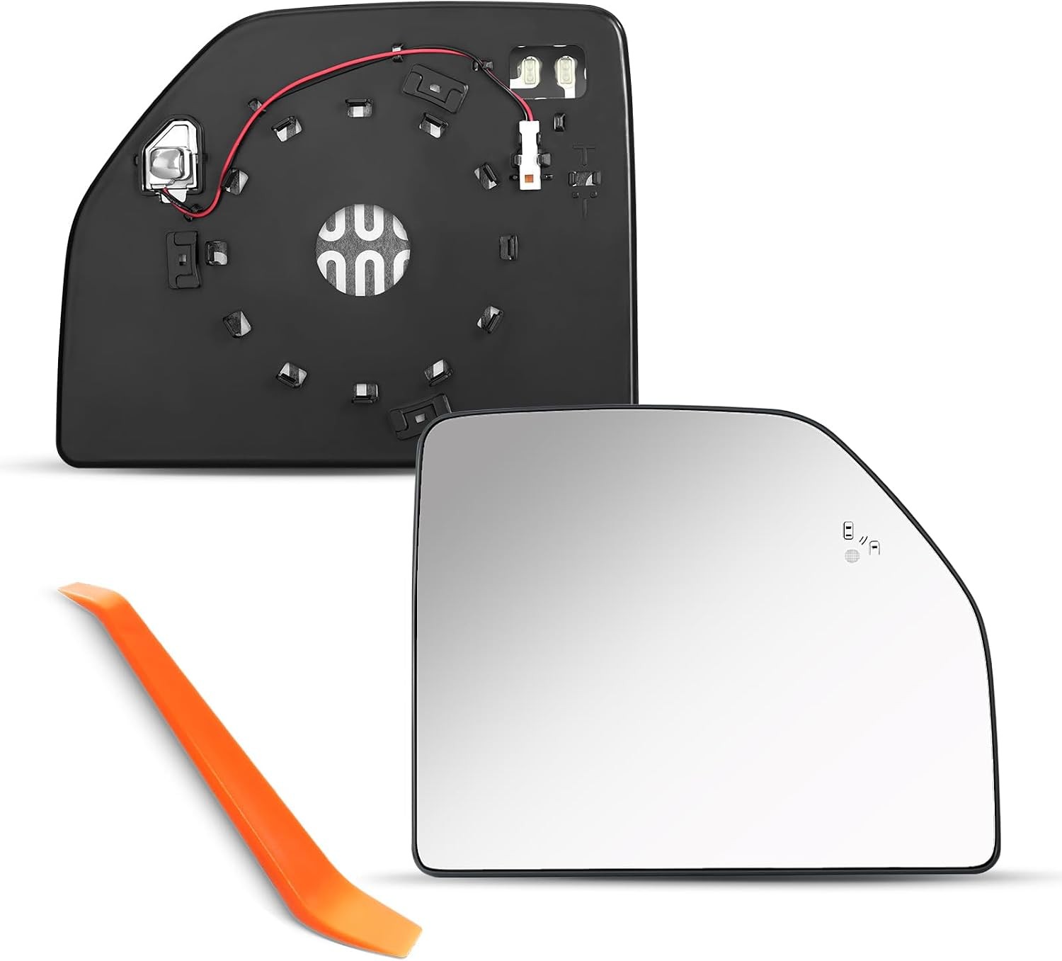 Upper Passenger Side Mirror Compatible with Ford F150 2015-2020, F250 2017-2022